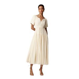 J. Crew Cream Midi Dress